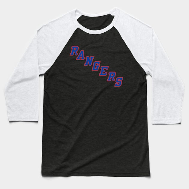 New York Rangers Baseball T-Shirt by Jedistudios 